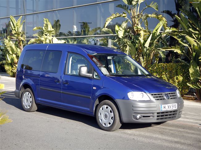 Масса Volkswagen Caddy 4 дв. минивэн 2010 - 2015
